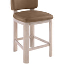  Color_Brown -- Paloma Brown Vegan Leather Upholstered Counter Stool IMAGE 6
