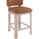  Color_Cognac -- Paloma Cognac Vegan Leather Upholstered Counter Stool IMAGE 6