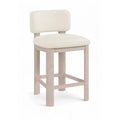  Color_Cream -- Paloma Cream Vegan Leather Upholstered Counter Stool IMAGE 1
