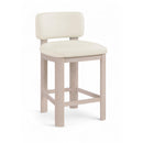  Color_Cream -- Paloma Cream Vegan Leather Upholstered Counter Stool IMAGE 1