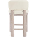  Color_Cream -- Paloma Cream Vegan Leather Upholstered Counter Stool IMAGE 5