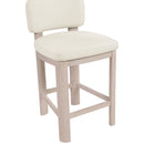  Color_Cream -- Paloma Cream Vegan Leather Upholstered Counter Stool IMAGE 6