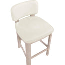  Color_Cream -- Paloma Cream Vegan Leather Upholstered Counter Stool IMAGE 7