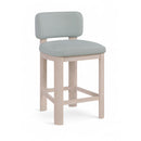  Color_Light Blue -- Paloma Light Blue Vegan Leather Upholstered Counter Stool IMAGE 1