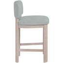  Color_Light Blue -- Paloma Light Blue Vegan Leather Upholstered Counter Stool IMAGE 4