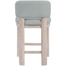  Color_Light Blue -- Paloma Light Blue Vegan Leather Upholstered Counter Stool IMAGE 5