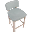  Color_Light Blue -- Paloma Light Blue Vegan Leather Upholstered Counter Stool IMAGE 7