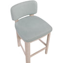 Meridian Paloma Light Blue Vegan Leather Upholstered Counter Stool IMAGE 7