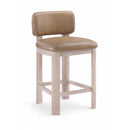  Color_Tan -- Paloma Tan Vegan Leather Upholstered Counter Stool IMAGE 1