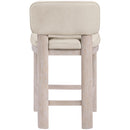  Color_Taupe -- Paloma Taupe Vegan Leather Upholstered Counter Stool IMAGE 5