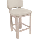  Color_Taupe -- Paloma Taupe Vegan Leather Upholstered Counter Stool IMAGE 6