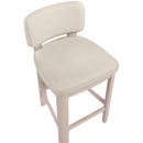  Color_Taupe -- Paloma Taupe Vegan Leather Upholstered Counter Stool IMAGE 7