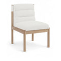  Color_Cream -- Eloura Cream Linen Textured Fabric Upholstered Dining Chair IMAGE 1