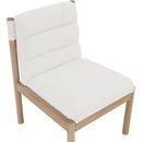  Color_Cream -- Eloura Cream Linen Textured Fabric Upholstered Dining Chair IMAGE 5