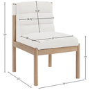  Color_Cream -- Eloura Cream Linen Textured Fabric Upholstered Dining Chair IMAGE 7