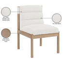  Color_Cream -- Eloura Cream Linen Textured Fabric Upholstered Dining Chair IMAGE 8