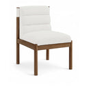  Color_Cream -- Eloura Cream Linen Textured Fabric Upholstered Dining Chair IMAGE 1