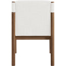  Color_Cream -- Eloura Cream Linen Textured Fabric Upholstered Dining Chair IMAGE 4