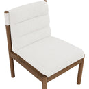  Color_Cream -- Eloura Cream Linen Textured Fabric Upholstered Dining Chair IMAGE 5