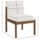  Color_Cream -- Eloura Cream Linen Textured Fabric Upholstered Dining Chair IMAGE 7
