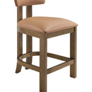  Meridian Lavrin Cognac Vegan Leather Upholstered Counter Stool IMAGE 6