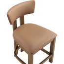  Meridian Lavrin Cognac Vegan Leather Upholstered Counter Stool IMAGE 7