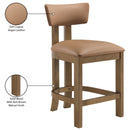  Color_Cognac -- Meridian Lavrin Counter Height Stool IMAGE 9