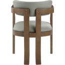  Color_Olive -- Lavrin Olive Vegan Leather Upholstered Dining Arm Chair IMAGE 5