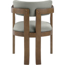  Meridian Lavrin Olive Vegan Leather Upholstered Dining Arm Chair IMAGE 5