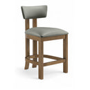  Color_Olive -- Lavrin Olive Vegan Leather Upholstered Counter Stool IMAGE 1