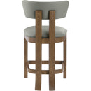  Color_Olive -- Lavrin Olive Vegan Leather Upholstered Counter Stool IMAGE 5