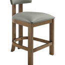  Color_Olive -- Lavrin Olive Vegan Leather Upholstered Counter Stool IMAGE 6