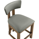  Color_Olive -- Lavrin Olive Vegan Leather Upholstered Counter Stool IMAGE 7