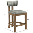  Color_Olive -- Lavrin Olive Vegan Leather Upholstered Counter Stool IMAGE 8