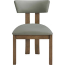  Meridian Lavrin Olive Vegan Leather Upholstered Dining Side Chair IMAGE 2