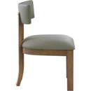  Color_Olive -- Lavrin Olive Vegan Leather Upholstered Dining Side Chair IMAGE 4