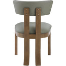  Color_Olive -- Lavrin Olive Vegan Leather Upholstered Dining Side Chair IMAGE 5