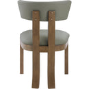  Meridian Lavrin Olive Vegan Leather Upholstered Dining Side Chair IMAGE 5