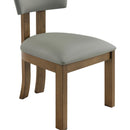  Color_Olive -- Lavrin Olive Vegan Leather Upholstered Dining Side Chair IMAGE 6
