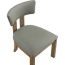  Color_Olive -- Lavrin Olive Vegan Leather Upholstered Dining Side Chair IMAGE 7