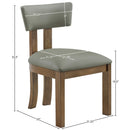  Color_Olive -- Lavrin Olive Vegan Leather Upholstered Dining Side Chair IMAGE 8