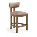  Color_Tan -- Lavrin Tan Vegan Leather Upholstered Counter Stool IMAGE 1