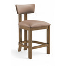  Meridian Lavrin Tan Vegan Leather Upholstered Counter Stool IMAGE 1