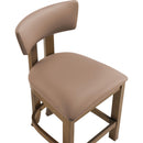  Color_Tan -- Lavrin Tan Vegan Leather Upholstered Counter Stool IMAGE 7