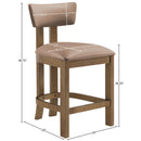  Color_Tan -- Lavrin Tan Vegan Leather Upholstered Counter Stool IMAGE 8