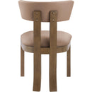  Color_Tan -- Lavrin Tan Vegan Leather Upholstered Dining Side Chair IMAGE 5