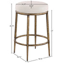  Color_Beige -- Meridian Ferro Counter Height Stool IMAGE 4