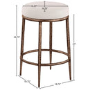 Color_Beige -- Meridian Ferro Counter Height Stool IMAGE 4