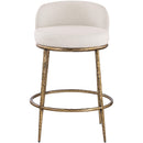  Color_Beige -- Meridian Ferro Counter Height Stool IMAGE 3