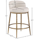  Color_Beige -- Meridian Ferro Counter Height Stool IMAGE 7